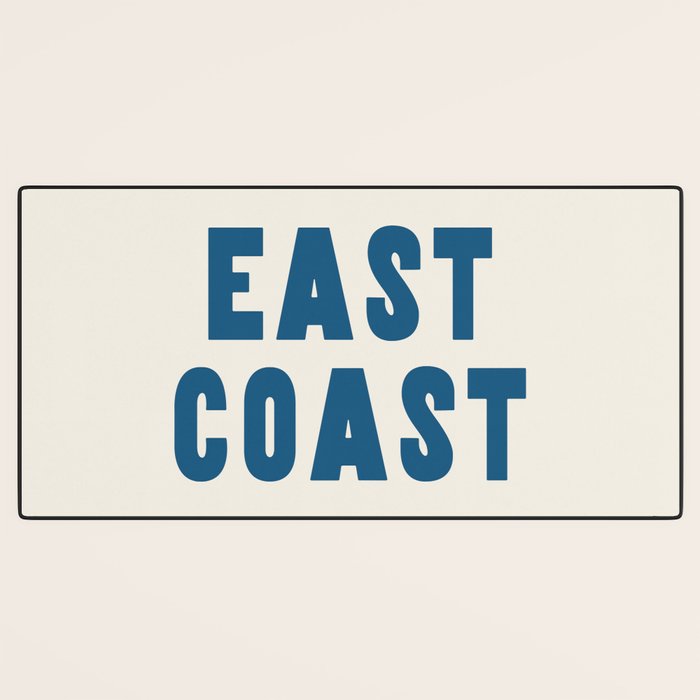 East Coast - Retro Typography Desk Mat Gallery Image 3