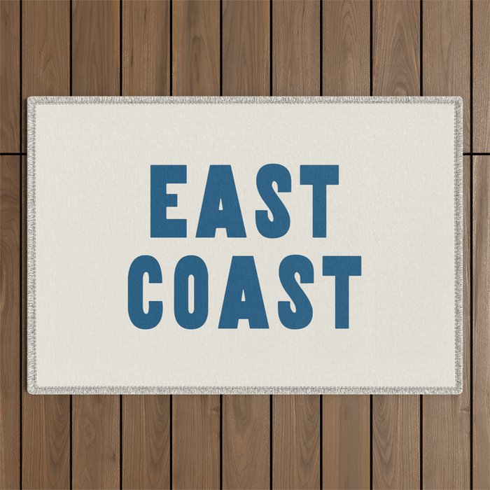 East Coast - Retro Typography Outdoor Rug Gallery Image 1