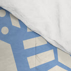 Blue Abstract Florals and Leaves Comforter Gallery Image 4