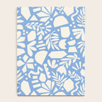 Blue Abstract Florals and Leaves Notebook Gallery Image 4