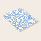 Blue Abstract Florals and Leaves Notebook Gallery Image 2