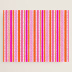 Pink and Orange Stripes Freehand Jigsaw Puzzle Gallery Image 1