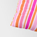 Pink and Orange Stripes Freehand Pillow Sham Gallery Image 4