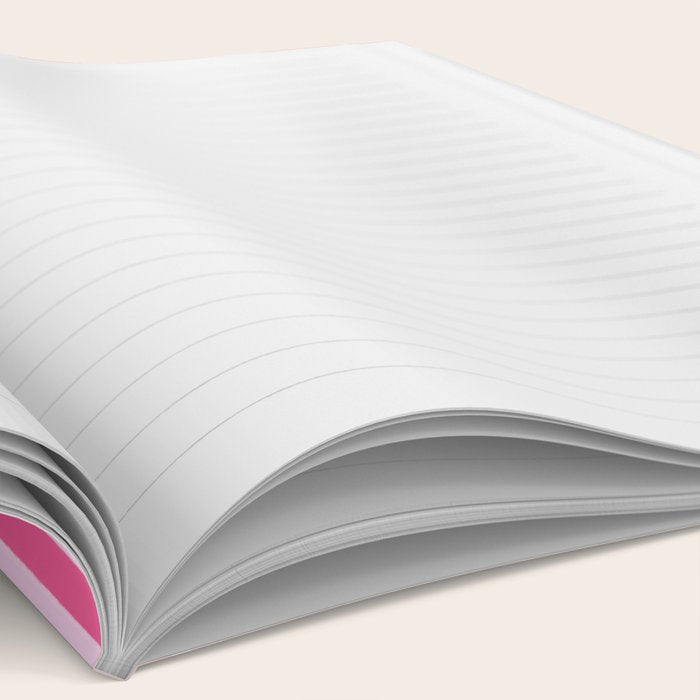 Pink and Orange Stripes Freehand Notebook Gallery Image 2