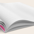 Pink and Orange Stripes Freehand Notebook Gallery Image 2