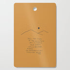Tell The Story Of The Mountain You Climbed. Cutting Board Gallery Image 1
