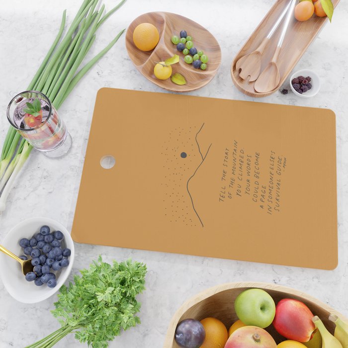 Tell The Story Of The Mountain You Climbed. Cutting Board Gallery Image 2