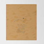 Tell The Story Of The Mountain You Climbed. Throw Blanket Gallery Image 2
