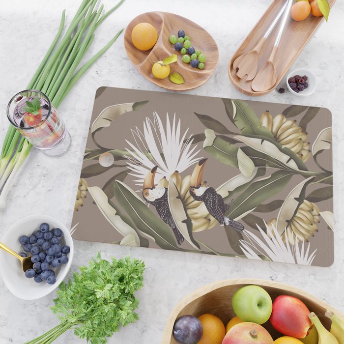 Tropical Toucan Oasis B Cutting Board Gallery Image 2