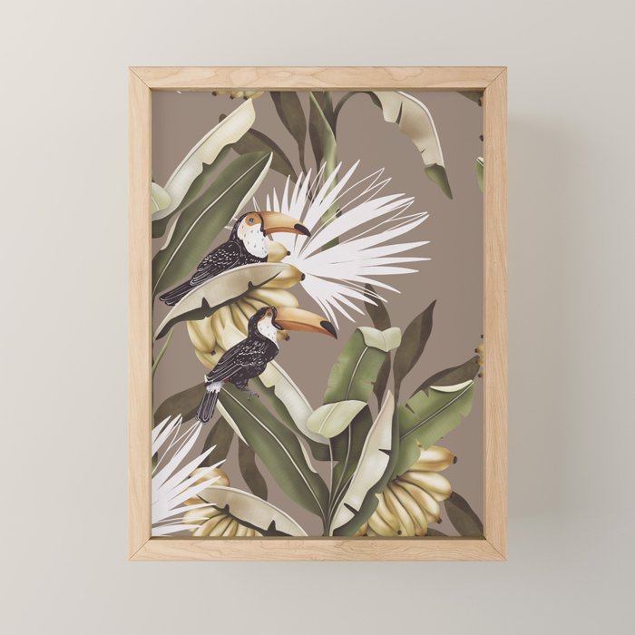 Tropical Toucan Oasis B Mini Art Print Gallery Image 1