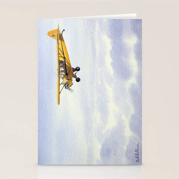 J-3 Piper Cub Aircraft Stationery Card Gallery Image 2