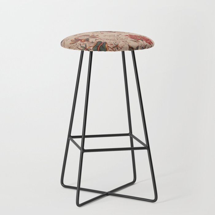 Antique Chinese Floral Pattern Stool Gallery Image 1