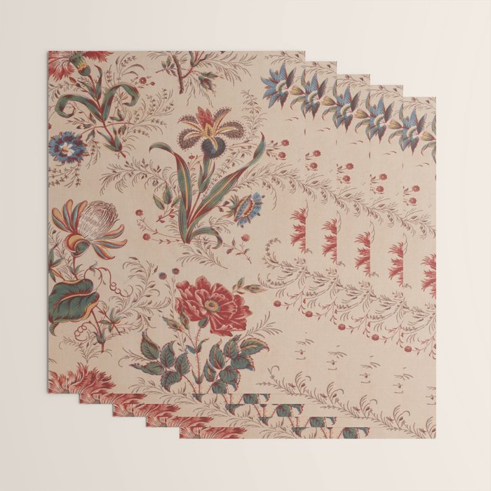 Antique Chinese Floral Pattern Wrapping Paper Gallery Image 3