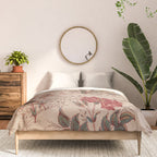 Antique Chinese Floral Pattern Comforter Gallery Image 3