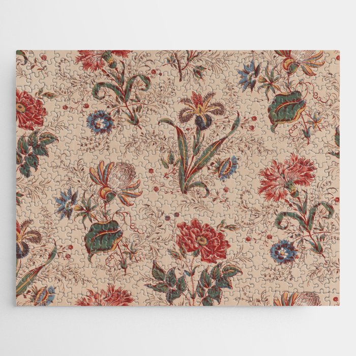 Antique Chinese Floral Pattern Jigsaw Puzzle Gallery Image 1