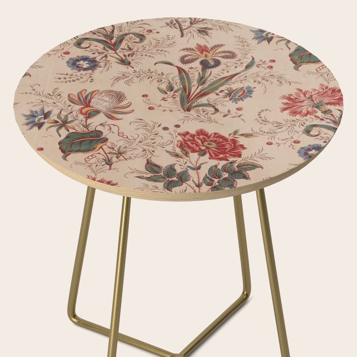 Antique Chinese Floral Pattern Side Table Gallery Image 2