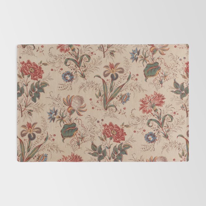 Antique Chinese Floral Pattern Rug Gallery Image 2