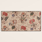 Antique Chinese Floral Pattern Desk Mat Gallery Image 3