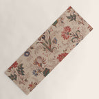 Antique Chinese Floral Pattern Yoga Mat Gallery Image 1