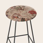 Antique Chinese Floral Pattern Stool Gallery Image 2