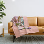 Pisces Plant Throw Blanket Gallery Image 1