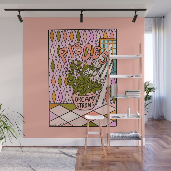 Pisces Plant Wall Mural Gallery Image 1