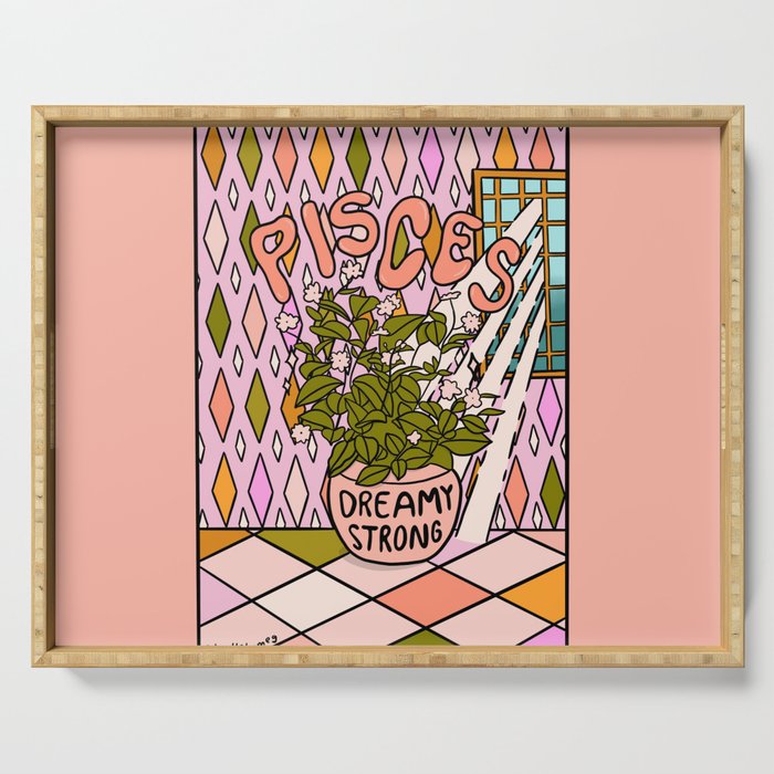 Pisces Plant Serving Tray Gallery Image 1