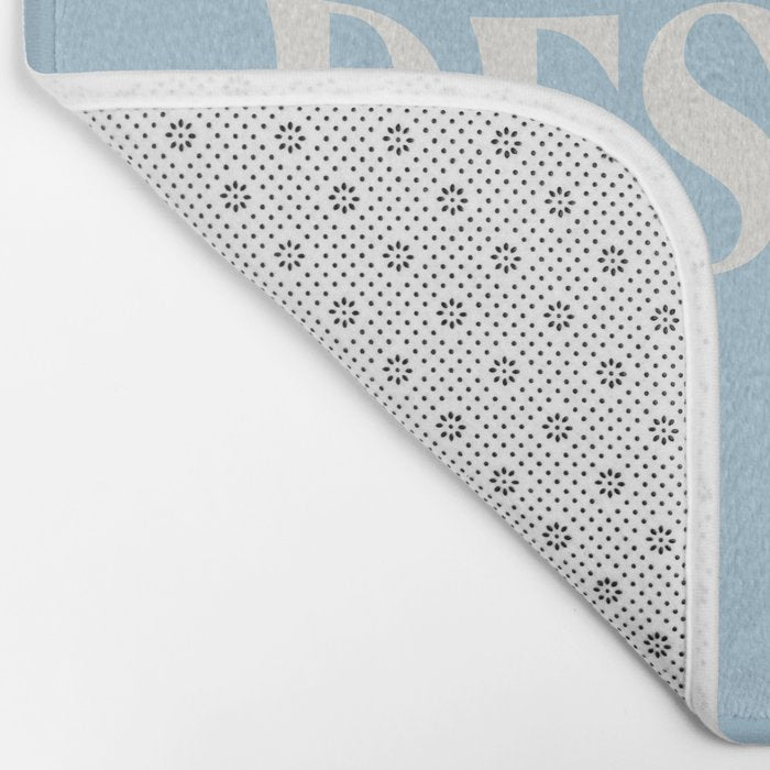 You Deserve To Rest Baby Blue Bath Mat Gallery Image 2