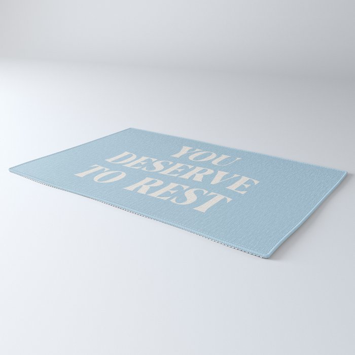 You Deserve To Rest Baby Blue Rug Gallery Image 3