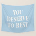 You Deserve To Rest Baby Blue Wall Tapestry Gallery Image 4