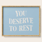 You Deserve To Rest Baby Blue Serving Tray Gallery Image 1