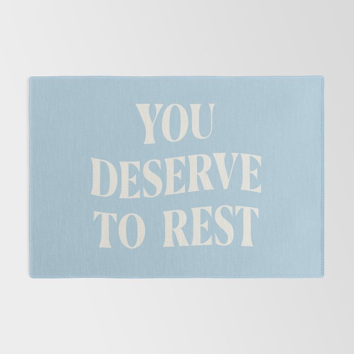 You Deserve To Rest Baby Blue Rug Gallery Image 2