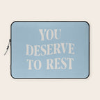 You Deserve To Rest Baby Blue Laptop Sleeve Gallery Image 1
