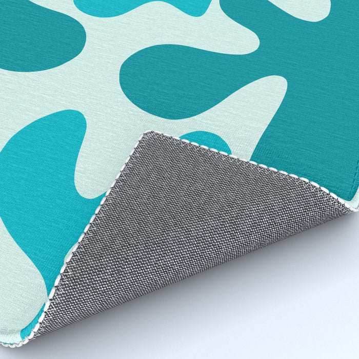 Sea Star Maximalist Pattern in Aqua and Teal Blue Rug Gallery Image 4