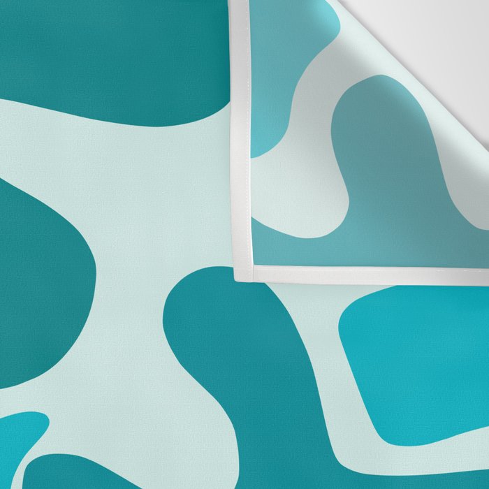 Sea Star Maximalist Pattern in Aqua and Teal Blue Wall Tapestry Gallery Image 3