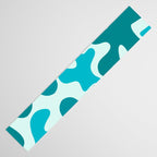 Sea Star Maximalist Pattern in Aqua and Teal Blue Table Runner Gallery Image 3