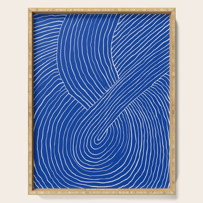 Strokes 01: Chathams Blue Edition  Serving Tray Gallery Image 1