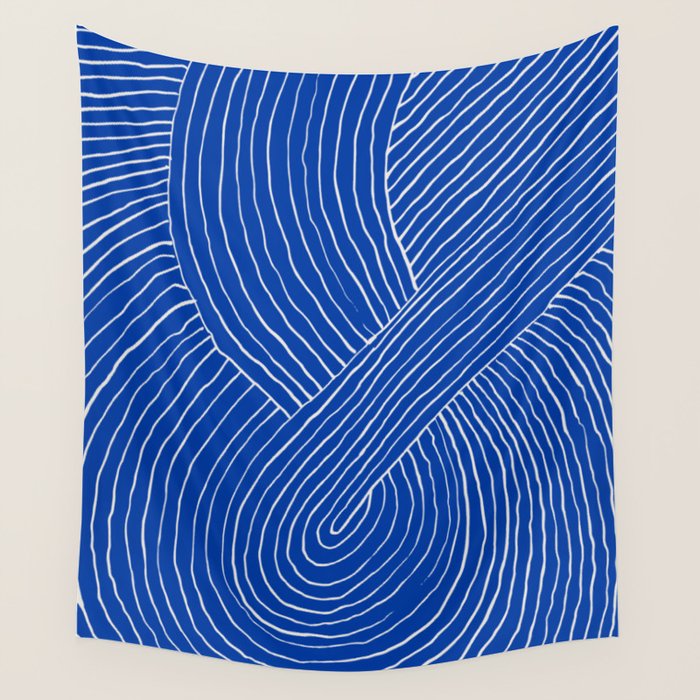 Strokes 01: Chathams Blue Edition  Wall Tapestry Gallery Image 4