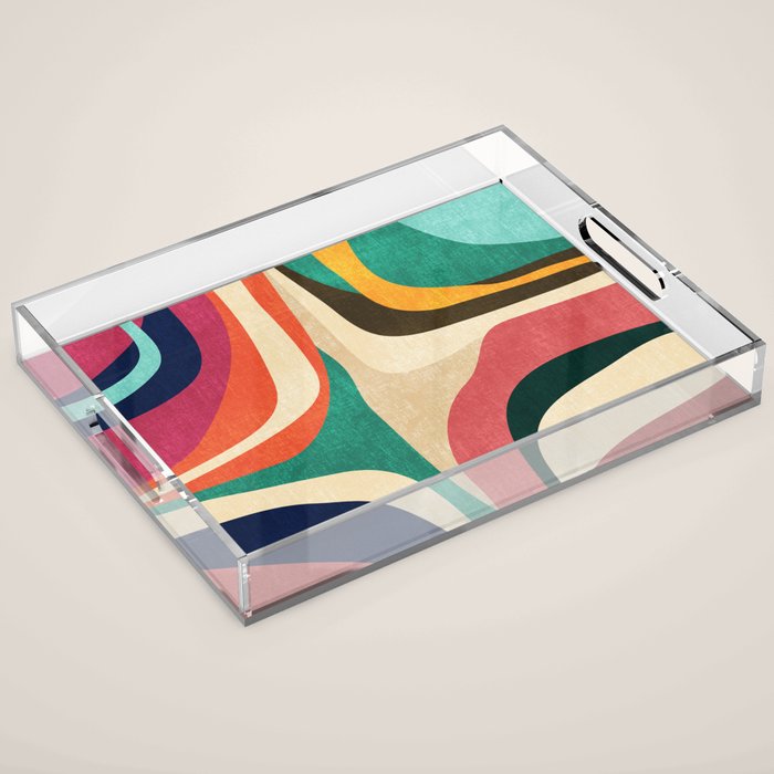 Impossible contour map Acrylic Tray Gallery Image 1