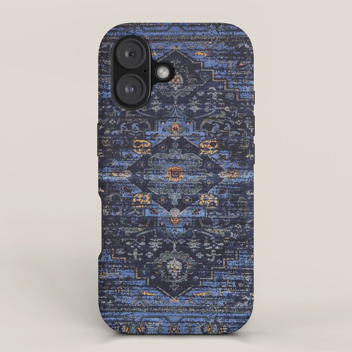 Dark Vintage Traditional Oriental Rug iPhone Case Gallery Image 1