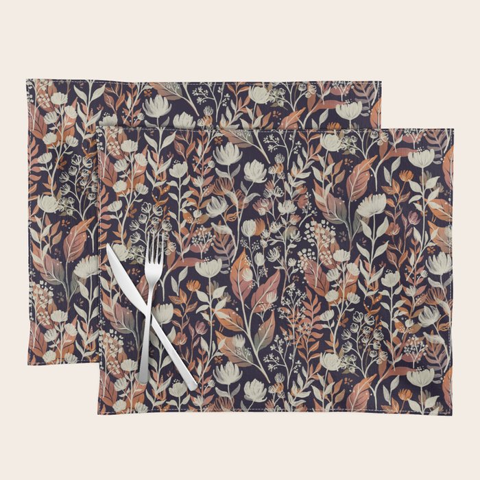 Moody Blooms Ditsy Autumn Placemat Gallery Image 1