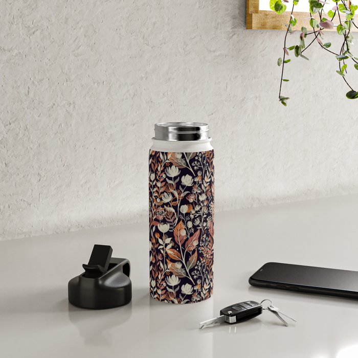 Moody Blooms Ditsy Autumn Water Bottle Gallery Image 4