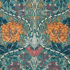 William Morris Honeysuckle and Tulip Woad Mulberry Pattern Coffee Mug Gallery Image 2