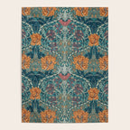 William Morris Honeysuckle and Tulip Woad Mulberry Pattern Poster Gallery Image 4