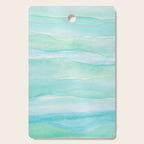 Ocean Layers - Blue Green Watercolor Cutting Board Gallery Image 1