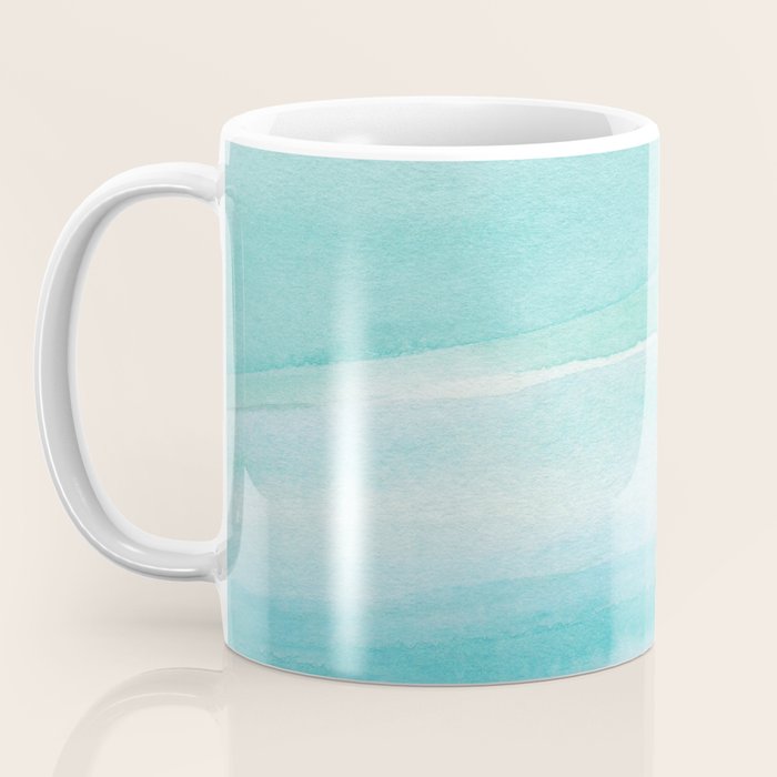 Ocean Layers - Blue Green Watercolor Coffee Mug Gallery Image 3