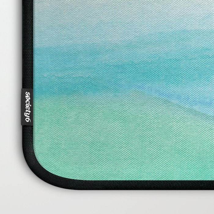 Ocean Layers - Blue Green Watercolor Laptop Sleeve Gallery Image 3