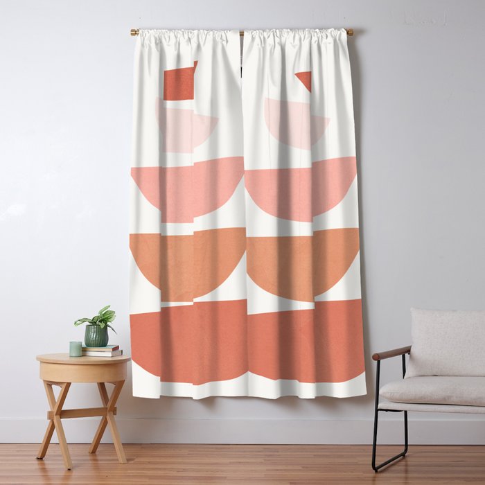 Abstract Minimal Shapes IV Window Curtain Gallery Image 5