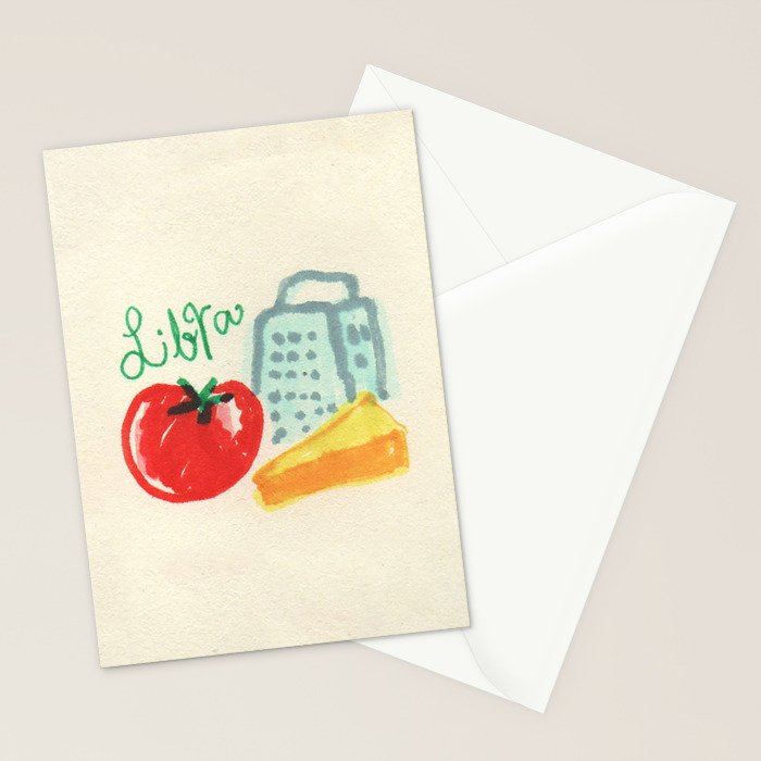 libra tomato Stationery Card Gallery Image 2