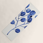 Silver Dollar Eucalyptus - Navy Yoga Mat Gallery Image 1